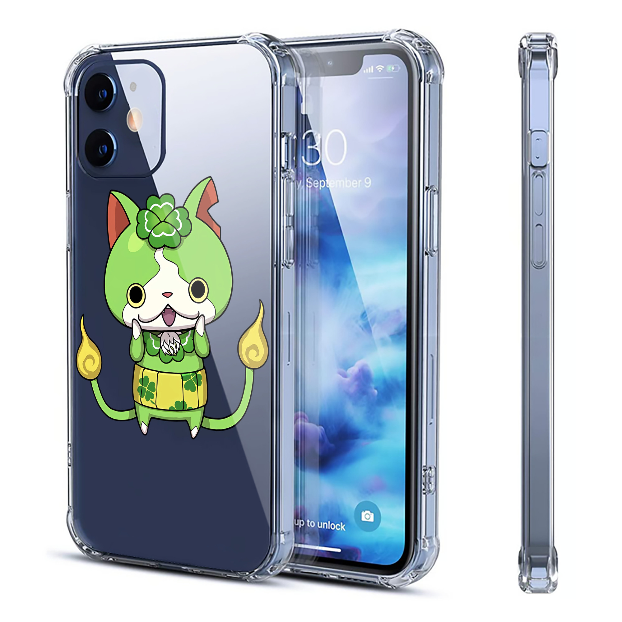 （画像用） 妖怪ウォッチ Yo-kai Watch 【iPhone 12シリーズ対応】透明スマホケース（クリアソフトケース）
